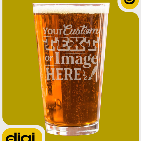 Etched Pint Glasses