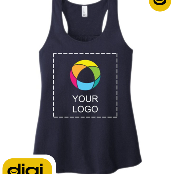 Gathered Back Tank with Full-Front Print